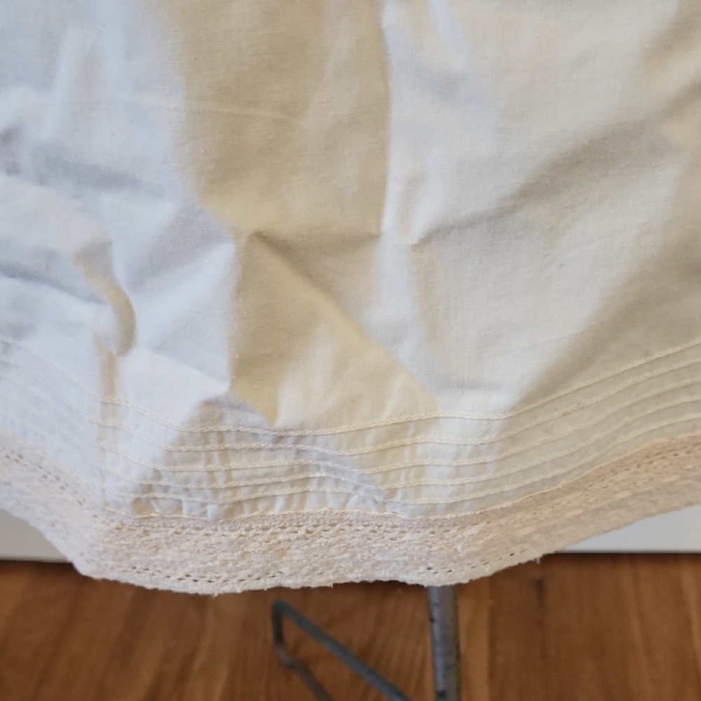 The Territory Ahead Cream Midi Dress with V-Neck and Airy Cotton Fabric - Picture 9 of 13